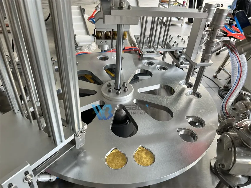 2000 Cups Per Hour Lemon Juice Strawberry Jam Ketchup Chili Sauce Yoghurt Rotary Type Cup Filling Sealing Machine