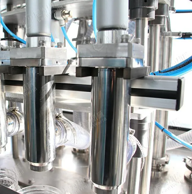 Auto 4/6/8/10/12 Heads Barrel Cup Filling and Sealing Machine for Ice Cream Automatic Liquid Filling Machine Production Line Packaging Machine