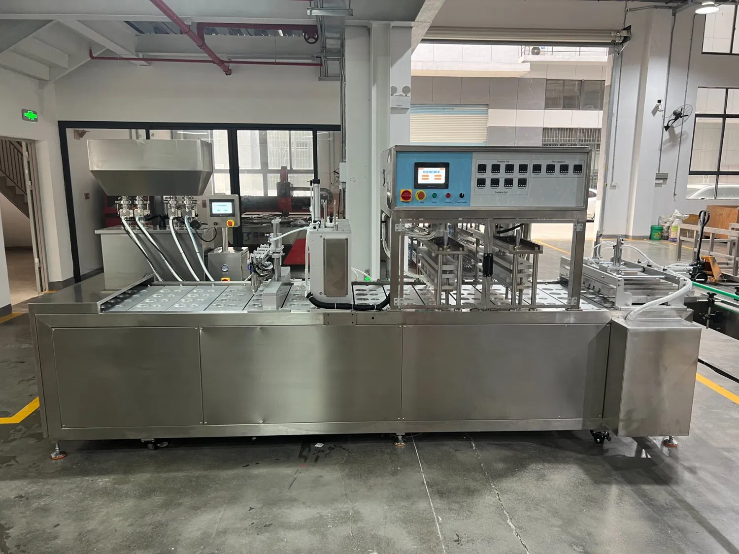 Automatic Cup Filling Machine and Sealing Machine Tea Cup Filling and Sealing Machine Fruit Cup Filling Sealing