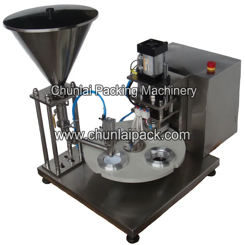 Chunlai Semi-Automatic Rotary Popcorn Cup Filling Sealing Machine