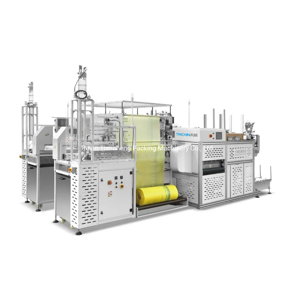 Customized Solution Fully Automatic Paper Cup Packing Line of Packing Machine Case Erector Carton Tape Sealing Machine