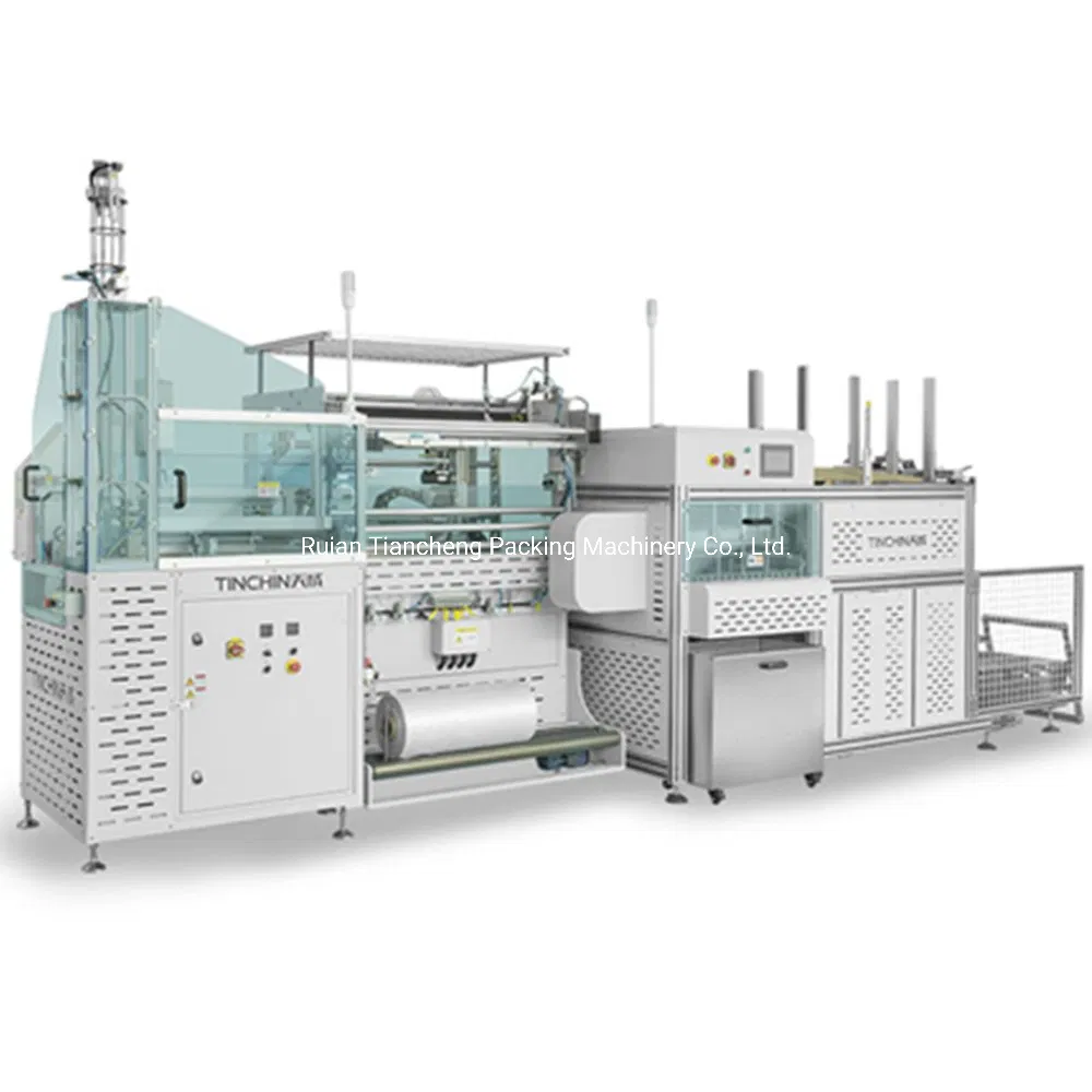 Customized Solution Fully Automatic Paper Cup Packing Line of Packing Machine Case Erector Carton Tape Sealing Machine