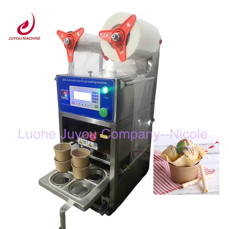 Factory Supply Automatic Plastic Paper Cup Sealing Machine