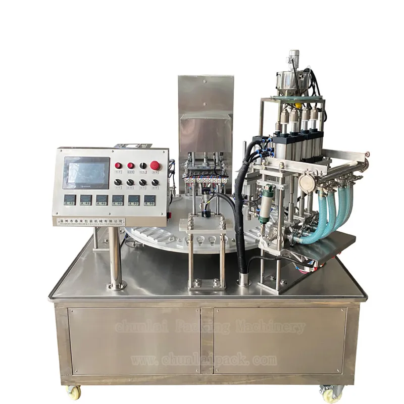 High Quality Customized Dairy Products Packing Machine Automatic Sauce Cup Filling Sealing Machine