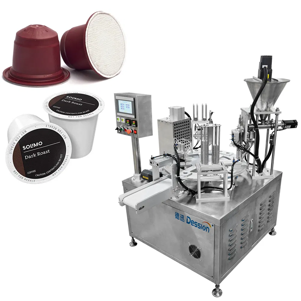 Hot Sales Automatic Rotary Nespresso Coffee Capsule Filling Sealing Machine Powder Cup Filling and Sealing Machine Coffee Capsule Pods Packing Machine