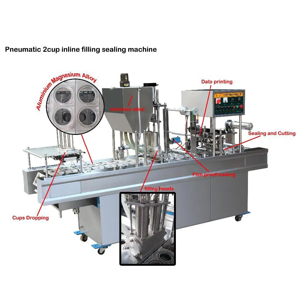 Processing Line Full Automatic Mechanical Cup Filling Sealing Machine