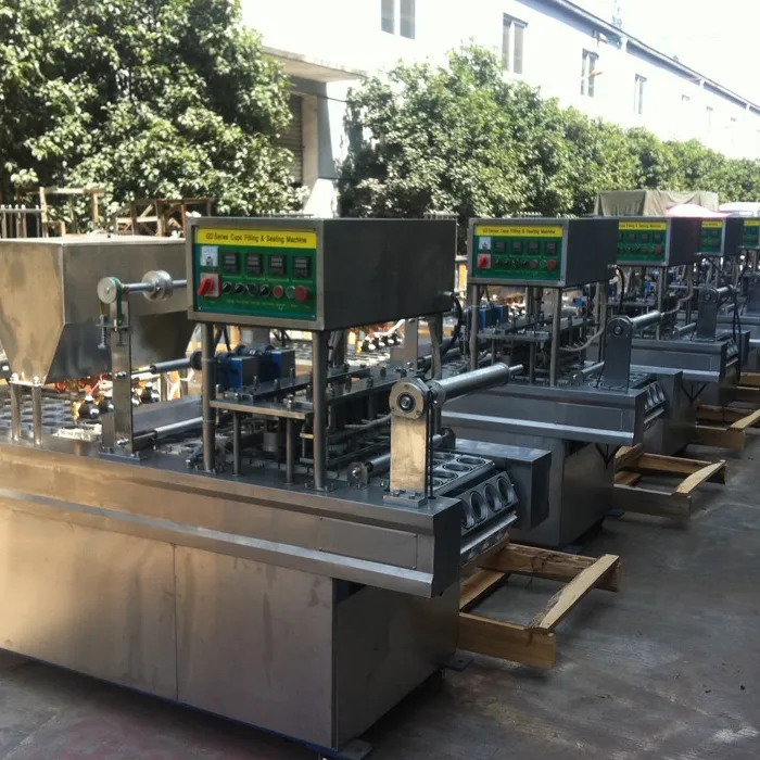 Processing Line Full Automatic Mechanical Cup Filling Sealing Machine