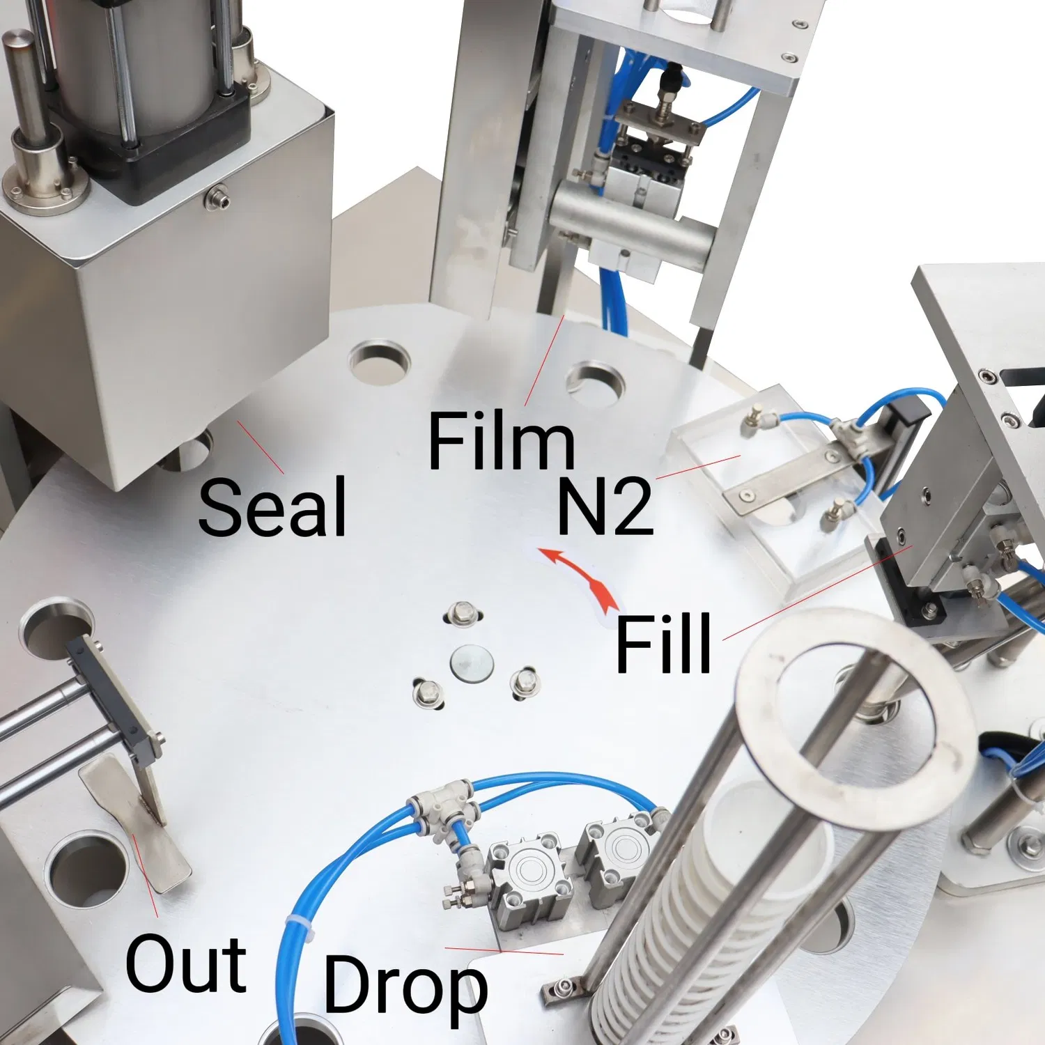 Rotary for Coffee Cup Powder Filling and Sealing Machine Cup Packaging Machine